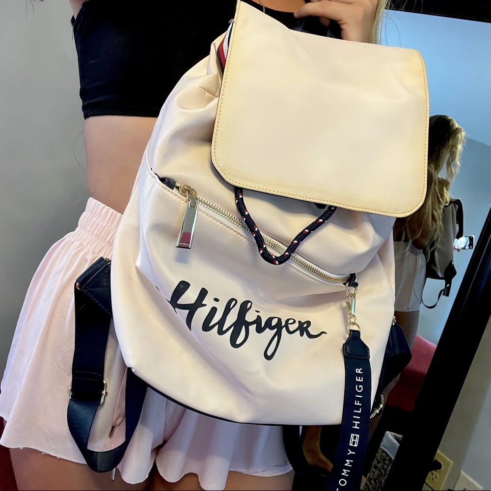 Baby pink Tommy Hilfiger backpack